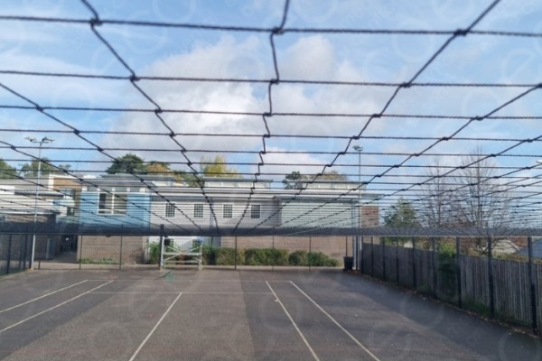 MUGA Sports Netting Installed Over Pitch
