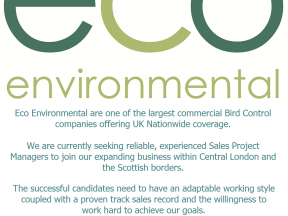 Eco Environmental seek experienced Sales Project Manager 
