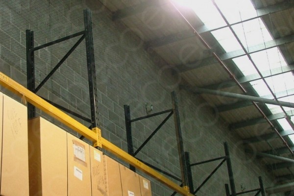 Pigeon Netting Installed Over Warehouse Storage Area