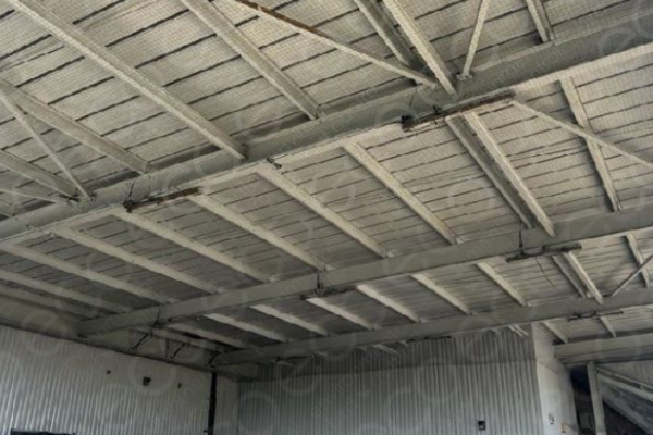 Netting Installed to Encase the Warehouse Canopy
