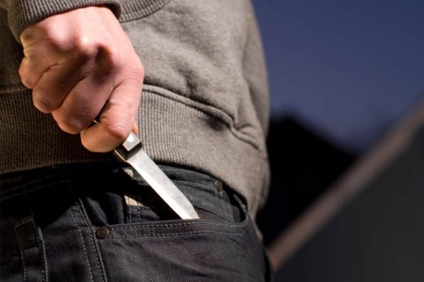 Knives are a common form of confiscated contraband