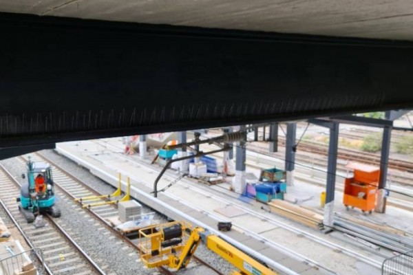 Bird Spikes Installed To Canopy Area Above Tracks