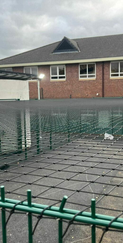 Capped Netting to MUGA Court