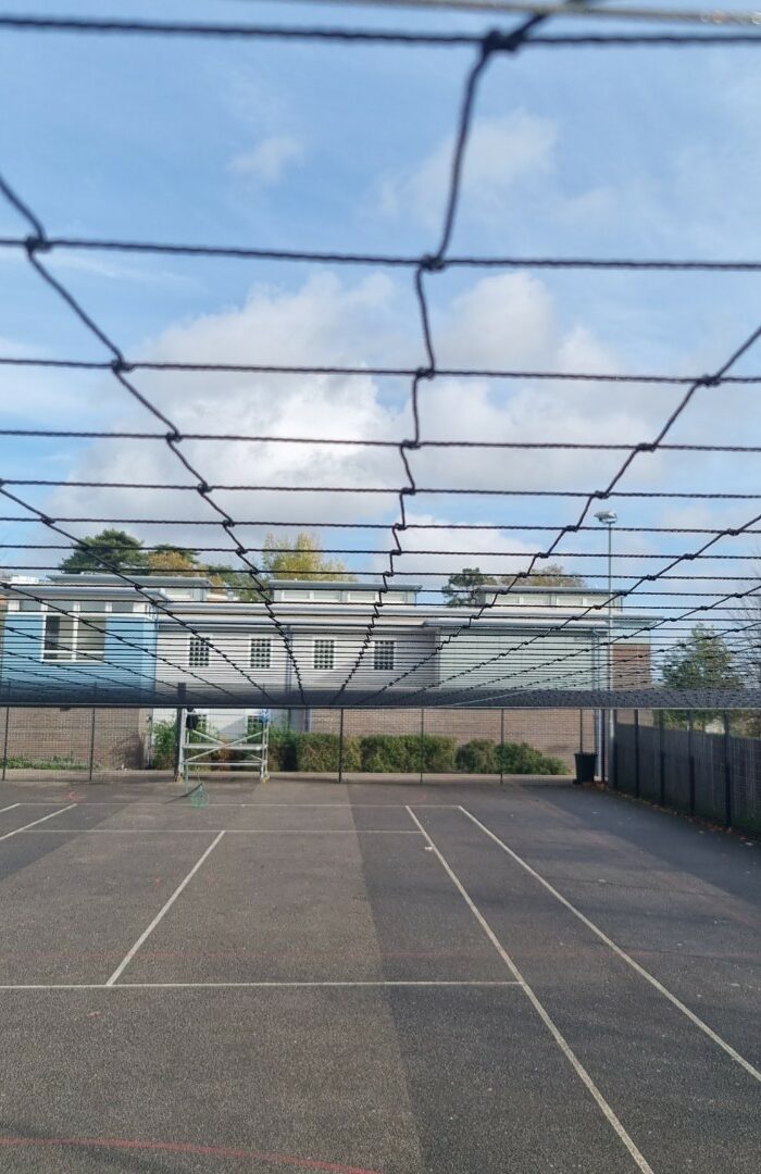 MUGA Sports Netting Installed Over Pitch